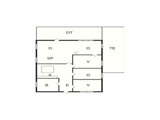 Casa de vacaciones Kolind Plano de planta 36