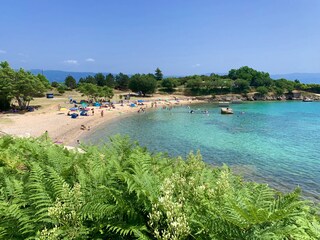 Ein der Strände in der Umgebung, kristallklares Meer