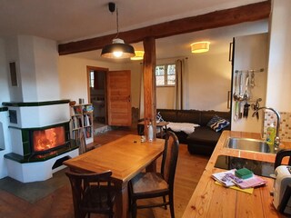 Wohnzimmer und Küche