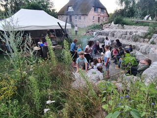 Außenküche und Grillplatz