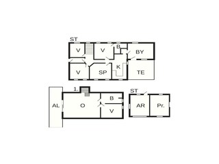 Casa de vacaciones Vestervig Plano de planta 7