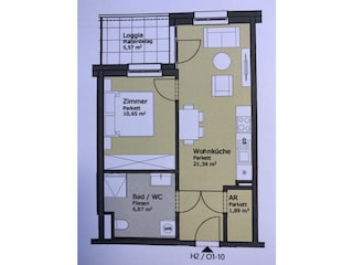 Appartamento per vacanze Gmunden Pianta del piano 34
