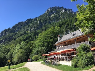 Laudachseehütte - Traunstein im Hintergrund