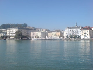 Gmunden mit der Gisela im Hafen