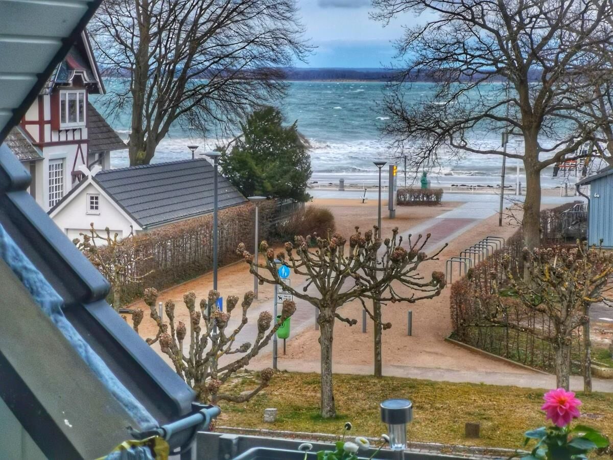 Blick vom Balkon auf die Ostsee