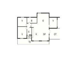 Casa per le vacanze Marielyst Pianta del piano 25