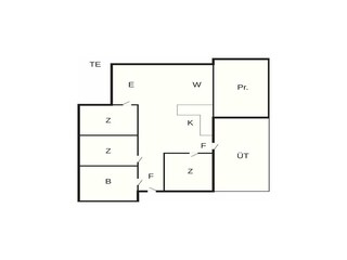 Vakantiehuis Humlum Grondplan 11