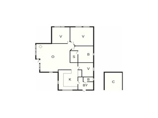 Casa de vacaciones Aså Plano de planta 39