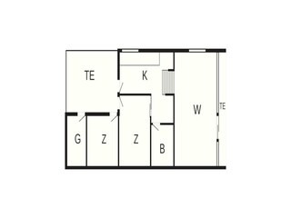 Vakantiehuis Otterup Grondplan 44