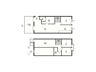 Appartement Bagenkop Plan d'étage 70
