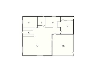 Maison de vacances Løkken Plan d'étage 56