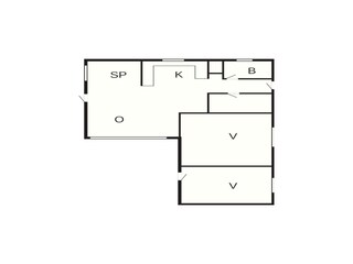 Casa de vacaciones Vaeggerløse Plano de planta 41