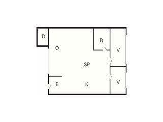 Appartement Bogense Grondplan 2