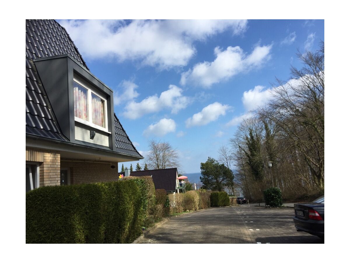 Das Haus Waldburg mit Blick Richtung Meer