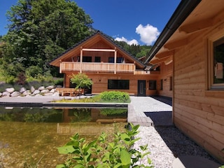 Chalet Tauplitz, Gartenhütte beim Schwimmteich