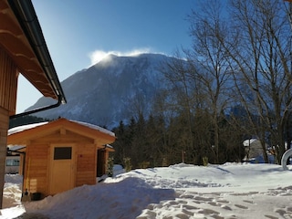 Chalet Tauplitz mit Blick zum Grimming