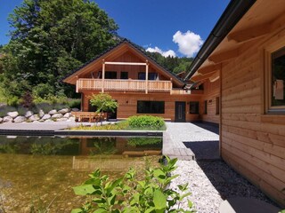Chalet Tauplitz, Gartenhütte beim Schwimmteich
