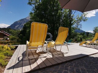Chalet Tauplitz, gemütliche Liegestühle