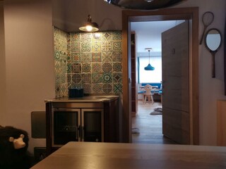 Ofen im Gemeinschaftsraum, Chalet Tauplitz