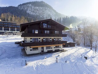 Pension Ticklhof am See in Thiersee Winteransicht