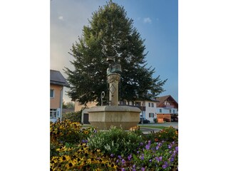 Brunnen am Dorfplatz Drachselsried