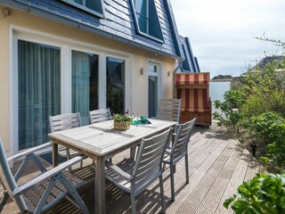 Norderney / Kapitänshaus Strandhuus - Terrasse