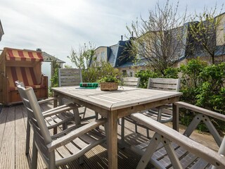 Norderney / Kapitänshaus Strandhuus - Terrasse