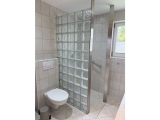 Dusche ebenerdig , WC, Fenster