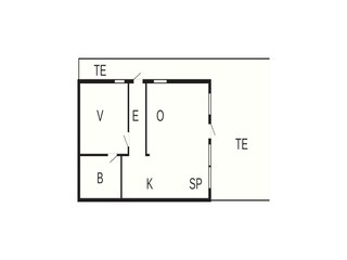 Vakantiehuis Allinge Grondplan 16