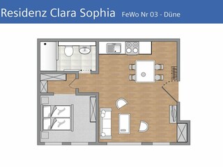 Ferienwohnung Binz Grundriss 14