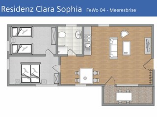 Ferienwohnung Binz Grundriss 15