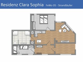 Ferienwohnung Binz Grundriss 22