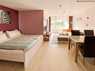 Geschmackvoller Wohn-/Schlafbereich