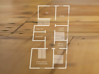 Grundriss der Wohnung