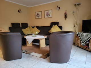 ... unsere gemütliche Sitzecke im Wohnzimmer