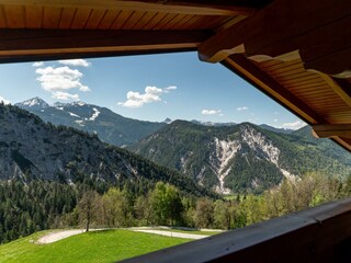 Ferienwohnung Adlerhorst - Aussicht vom Balkon
