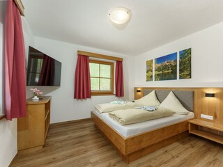 Schlafzimmer Ferienwohnung Abendrot