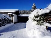 Einfahrt mit Carport und Wallbox