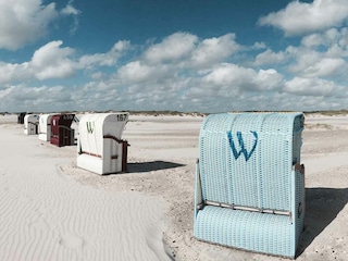 Strandkörbe auf dem Strand von Amrum