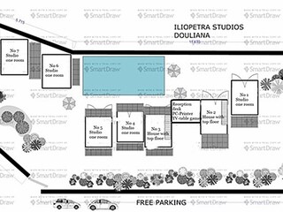 Apartamento de vacaciones Douliana Plano de planta 25