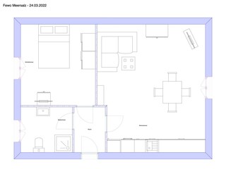 Appartamento per vacanze Norderney Pianta del piano 14