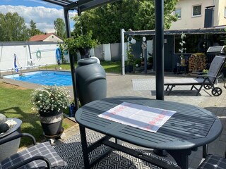 Gartenbereich mit Pool