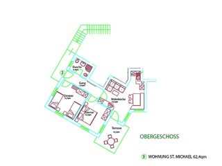 Vakantieappartement Tisens Grondplan 19