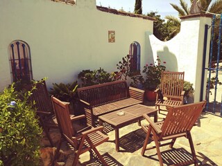 Terrasse im Innenhof