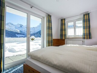 Schlafzimmer mit grandioser Bergpanorama-Sicht