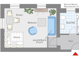 Ferienwohnung Überlingen Grundriss 24