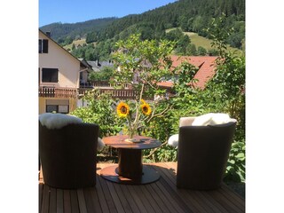 Terrasse Gartenblick