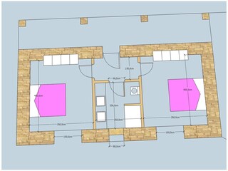 Villa Gonia Pianta del piano 42