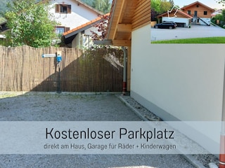 Parken - direkt am Haus