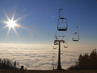 Blick vom Almberg im Winter